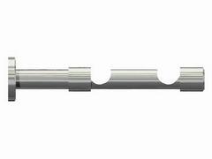 Gardinenstangen Doppellauf-Träger Edelstahl-Optik 14 cm Modell Deluxe 20 mm Ø 