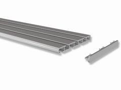 Gardinenschiene Aluminium 3- und 4-läufig Modell Slimline alu-farbig 160 cm